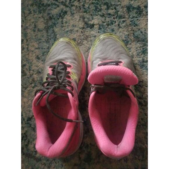 Asics Gel Nimbus 18 IGC Guidance Line Running Shoes Pink Grey Women Size 8 (25) - Picture 11 of 16